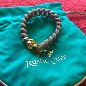 Rustic Cuff Grey Bracelet